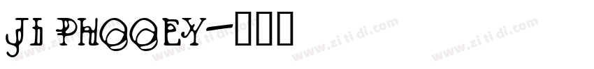 JI Phooey字体转换